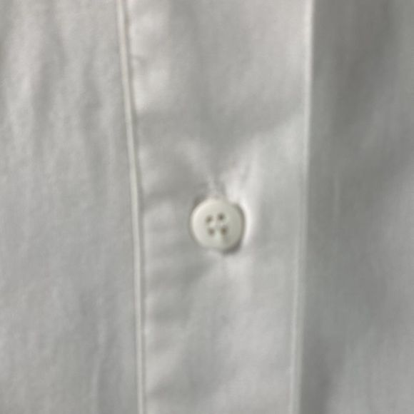 Vintage WestBound White ShortSleeved Buttonup Shirt Meduim with Blue beads - Picture 3 of 13